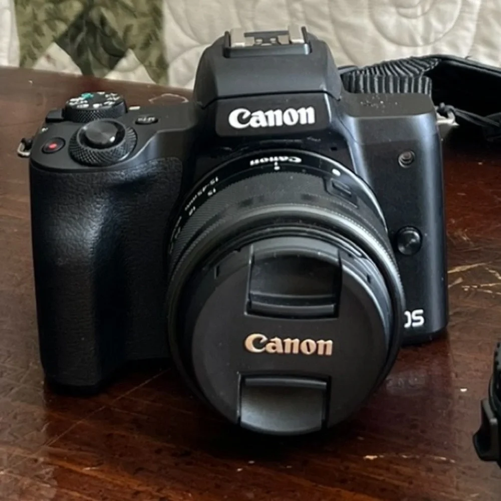 Perfect Condition. Originally $1020 -Canon EOS Black Digital Camera M50